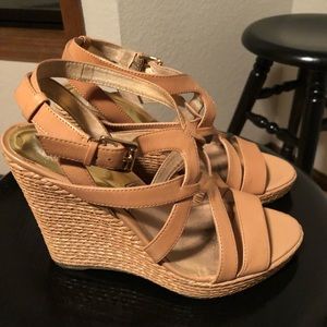 Nude | Michael Kors Palm Beach Wedge | Size 8 Shoes